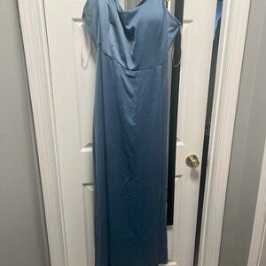 David's Bridal Crepe-Back Satin Spaghetti Strap Dress Size 26